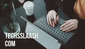 User browsing techsslaash com on laptop comparing email marketing platforms